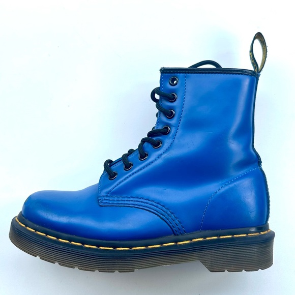 Dr. Martens Shoes - Dr. Martens Blue 1460 Lace-Up Leather Boots, size 5 women, 4 men